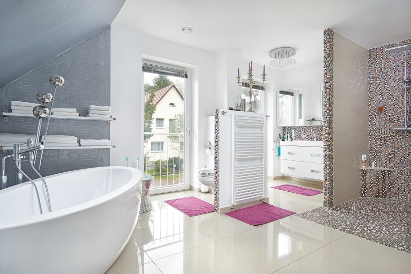 shower, tile, bathroom, bath, 1080P, design