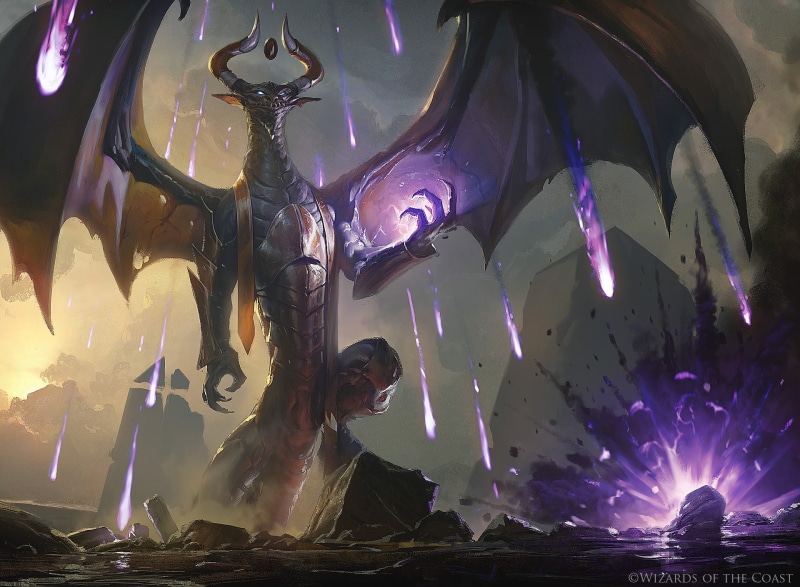 Meteor Shower, 1080P, Magic: The Gathering, Dragon, Game