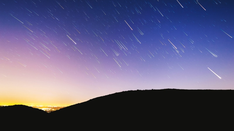 star - space, space and astronomy, stars, astronomy, meteor shower, golden, starry, meteor, science, hour, nature, scenics - nature, constellation, rotation