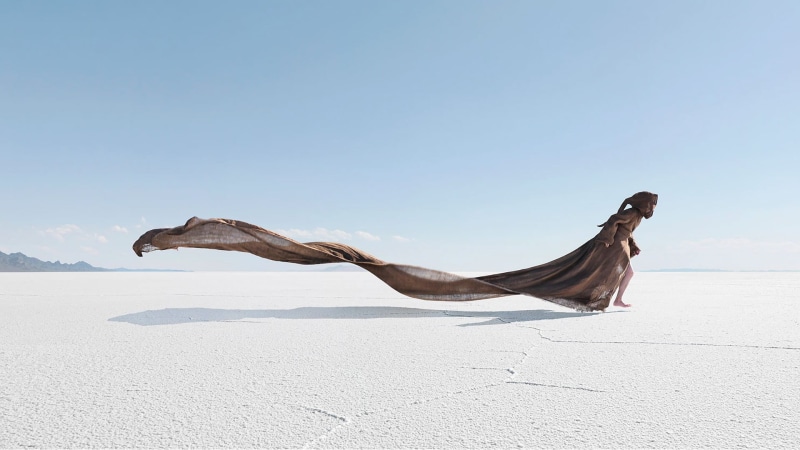 scenics - nature, black, beauty, lifestyles, tranquil scene, wearing, beautiful, elegance, land, character, outdoors, no people, surface, Death Valley