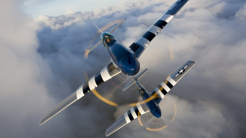 1080P, p 51 mustang, american aircraft, war, ww2
