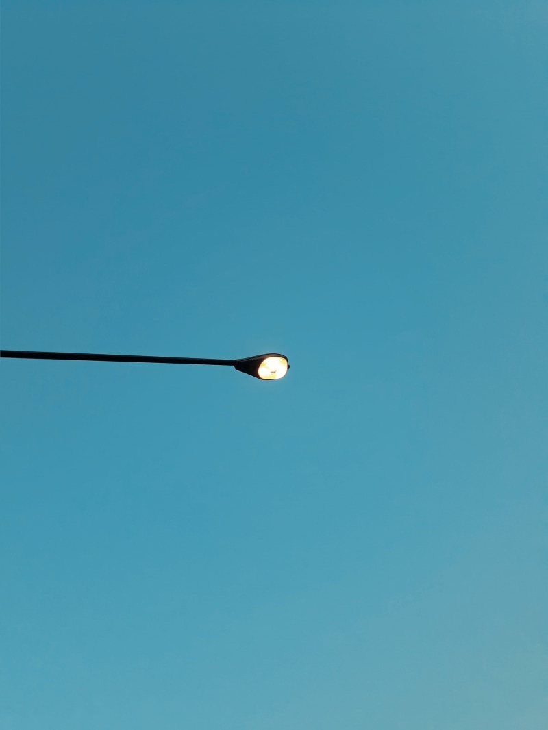 #blue #navyblue, bulb, colored background, bird, street light, copy space, azure sky, thammasat university, illuminated, turquoise, power supply, thailand
