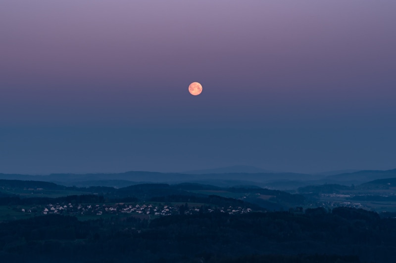 night, mountain range, viewpoint, moon, astro, building exterior, environment, nature, 4K, fullmoon, no people, astronomy, outdoors, space, tranquil scene