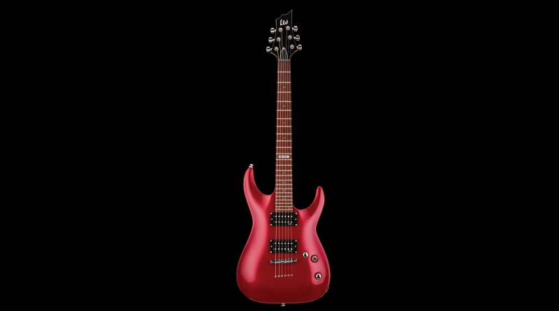 5K, Rock, Music, Design, Cool, instrument, blackbackground, electric, black, redguitar, electricguitar, Guitar