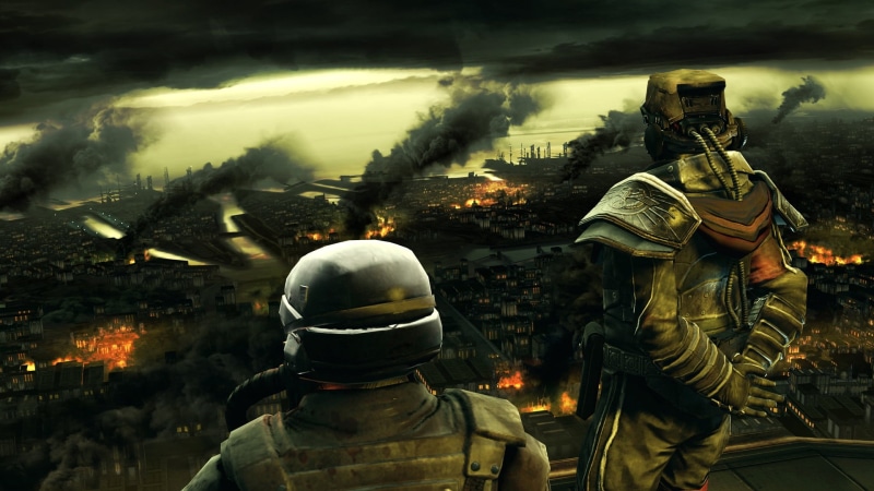 armed Forces, game, conflict, protective Workwear, radiation, fantasy, protective Mask - Workwear, 1080P, smoke, rear view, military, judgment Day - Apocalypse