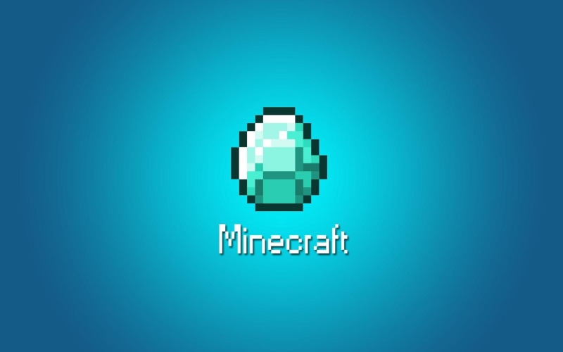 games, video, blue, 720P, diamond, video games, minecraft, abstract
