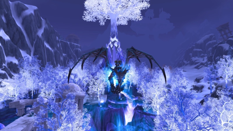 flower, illuminated, Crystalsong Forest, nature, black, women, night, plant, Blizzard Entertainment, light, leisure activity, World of Warcraft, digital composite