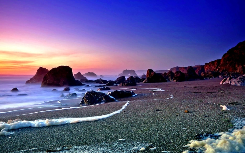 horizon, photgraphy, view, stones, life, coming, 1080P, rocks, peaceful, new, beauty, photo, blue, ocean, beautiful, sunlight