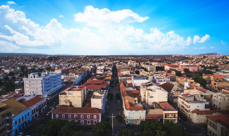 building exterior, townscape, building, cape verde, crowded, apartment, cidade da praia, built structure, plateau, town, sky, high angle view, houses, nature