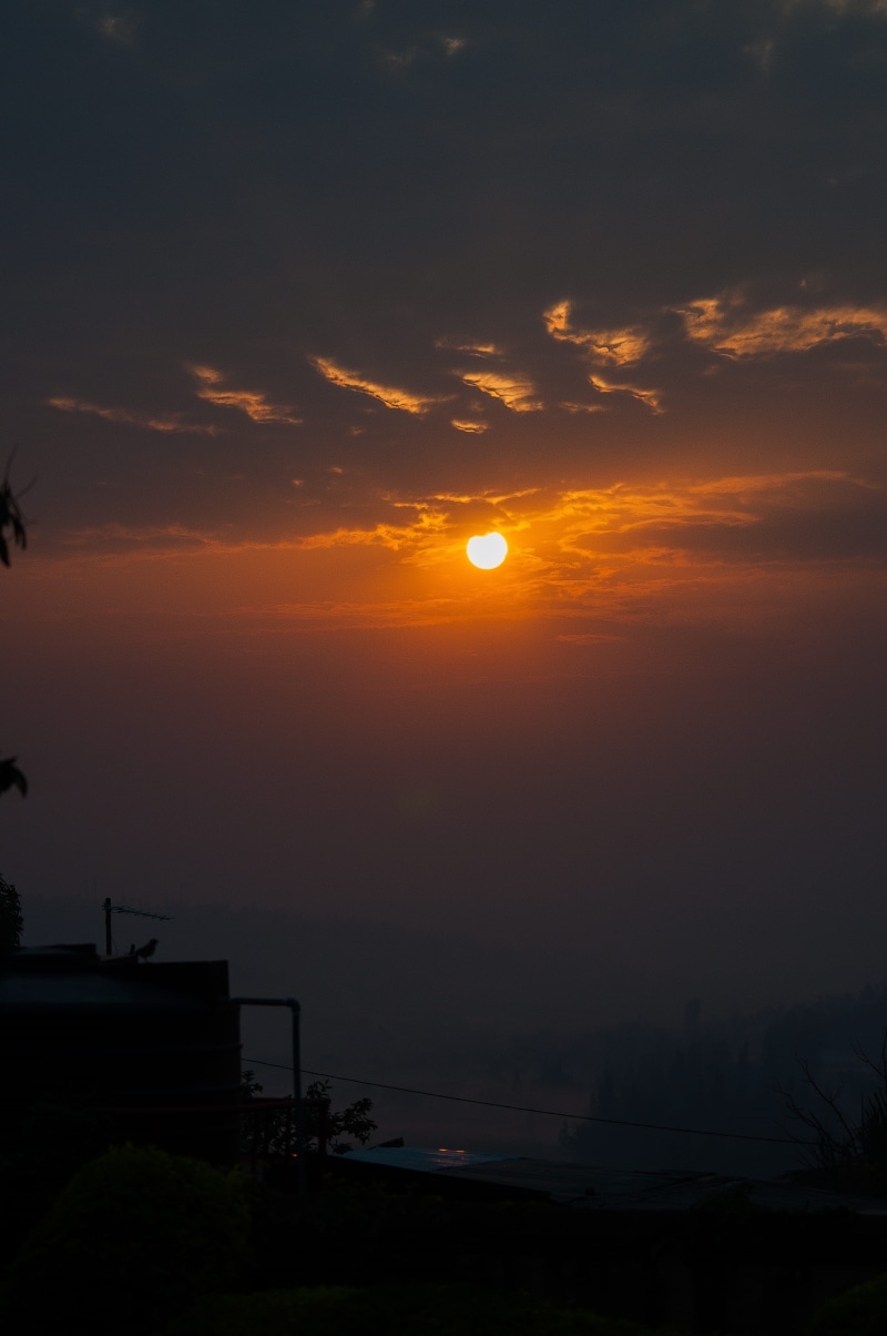 dawn, beauty in nature, non-urban scene, sunlight, sun, sunset, riseup, scenics - nature, rwanda, silhouette, no people, home, majestic, idyllic, landscape