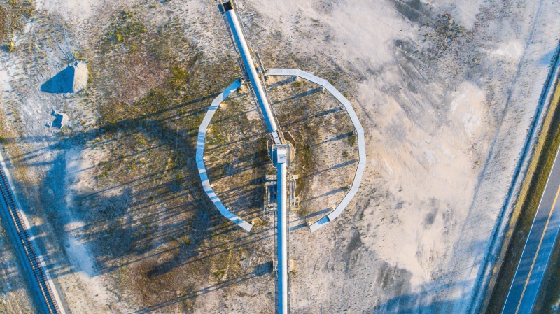 directly above, water, construction, round, sand, transportation, landscape, drone, city, land, white, metal, drone above, staircase, road, clock, pattern