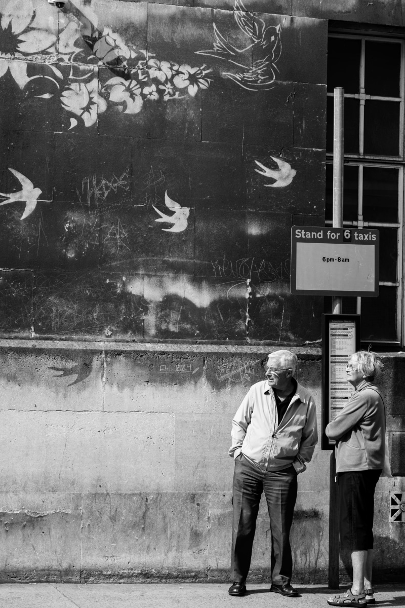 casual clothing, 5K, street photgraphy, real people, bus stop, senior men, leisure activity, full length, bristol, water, adult, pensioners, animal wildlife