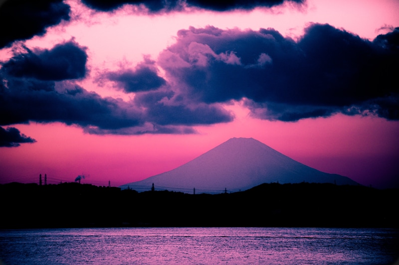 lake Kawaguchi, photography, landscape, water, hour, golden, behind, mt Fuji, volcano, nature, 4K, body, mountain, japan