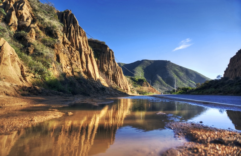 water, photograph, puddle, outdoor, out there, SEL-P1650, Photomatix, sky  road, high contrast, NEX-6, landscape, river, sky, 4K, erosion, nature, rock - Object