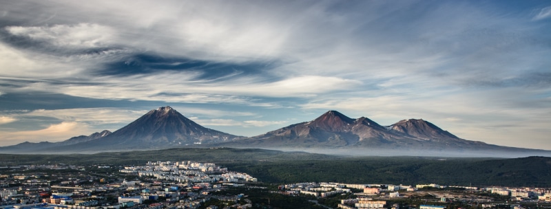 sky, Avachinskaya Sopka, Kamchatka, clouds, Natur, природа, Wolken, blue, Козел, japan, вулкан, Вулкан, scenics, 5K, mt Fuji, Камчатка, Vulkan, Petropavlovsk-Kamchatsky