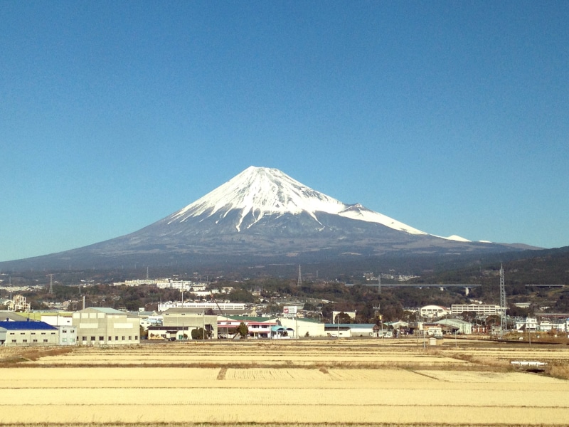 snowcapped mountain, harumi, sky, land, outdoors, day, snow, fuji, mountain peak, mt fuji, japan, nature, mountain, no people, no cloud, copy space, tranquility