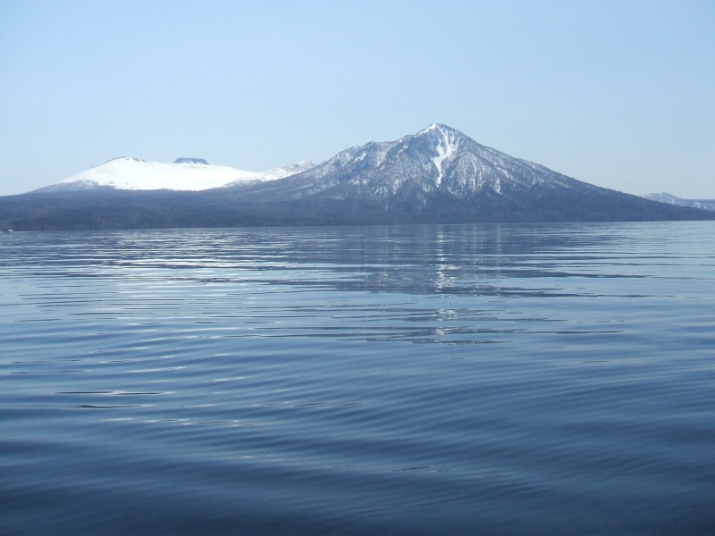 beauty in nature, snowcapped mountain, idyllic, scenics - nature, lake shikotsu, tranquility, outdoors, cold temperature, mt Fuji, nature, landscape, snow