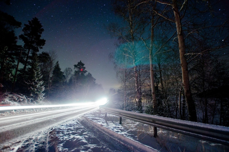 nature and landscapes, icy, road, snow, trees, 1080P