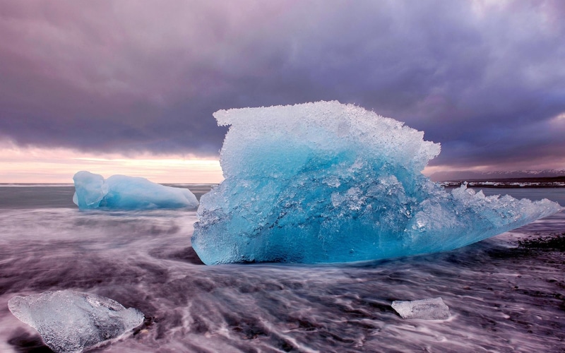 icy, 1080P, ocean, cold, winter, shore, nature and landscapes