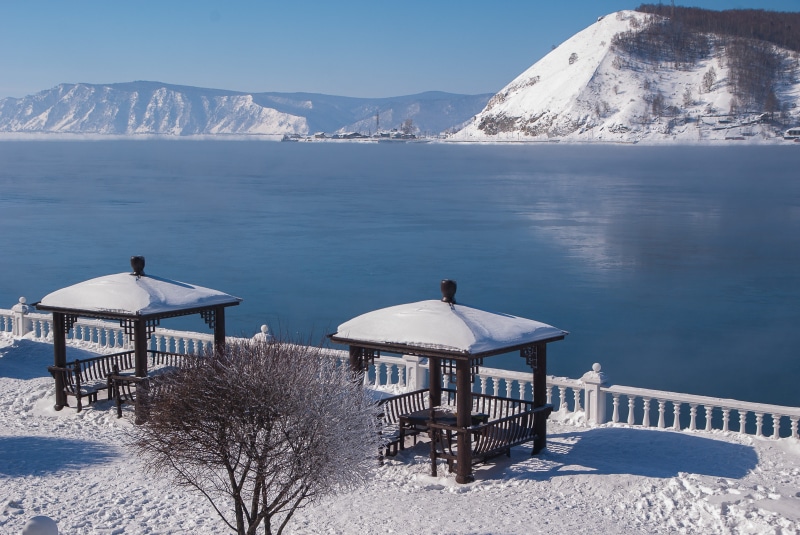 ice, winter, scenics - nature, built structure, snowcapped mountain, lake baikal, outdoors, irkutsk, water, lake, siberia, architecture, beauty in nature