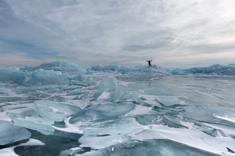 720P, lake, landscape, Lake Baikal, winter, ice, nature