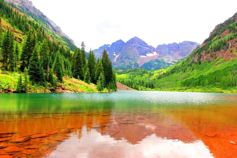 mountains, Colorado, states, water, united, 2K, Maroon Bells, gorge, park, lake, United States, stones, national, maroon, bottom, bells, glacier, forest