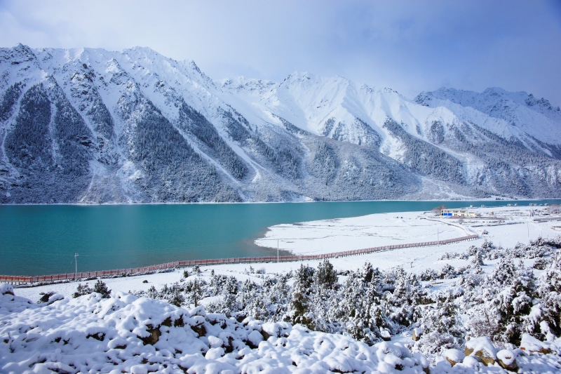 landscape, winter, 5K, snow, snowy mountain, scenics, white, cloudy, nature, european Alps, Tibet, snowy, mountain, outdoors, blue, day, sky, cold - Temperature