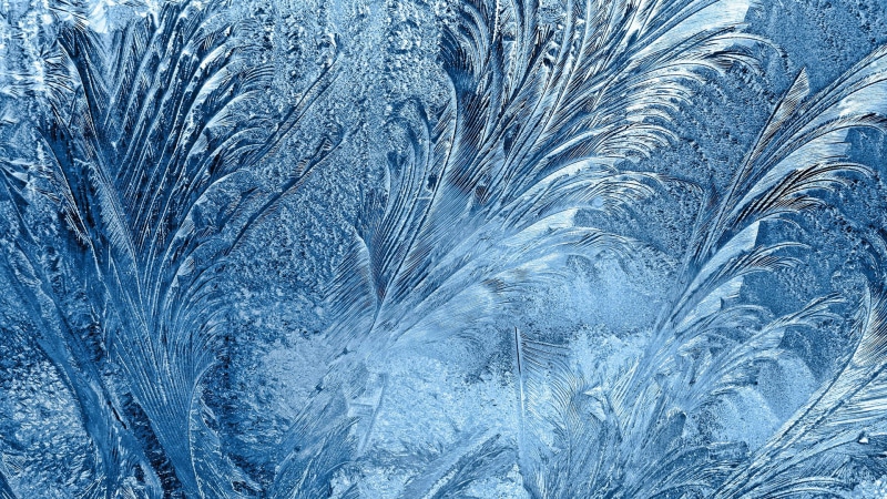 backgrounds, frost, close-up, snow, abstract, crystal, purity, clear, splash, season, christmas, cold temperature, clean, wet, blue, shape, natural pattern