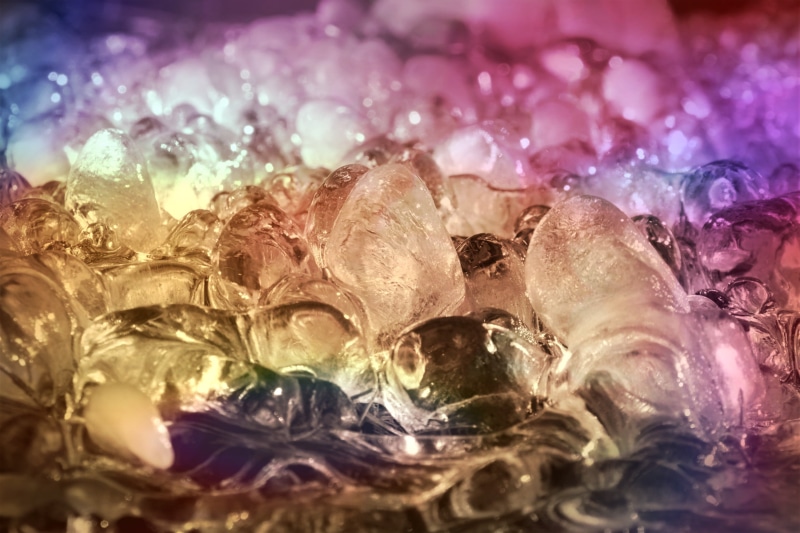 food and drink, jewelry, iced, large group of objects, no people, frozen, backgrounds, multi colored, icy, illuminated, blue, luxury, bright, precious gem