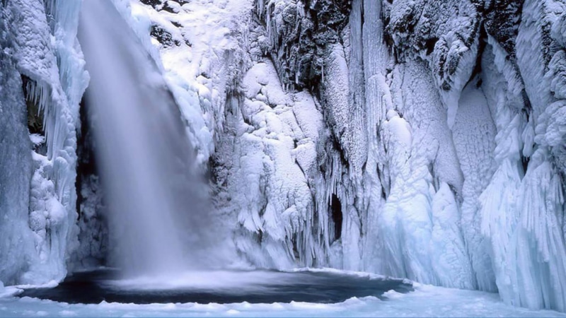 landscape, waterfall, chill, water, clear, icicle, frost, no people, day, natural, ice, environment, outdoors, flowing water, icy, winter, nature, 1080P