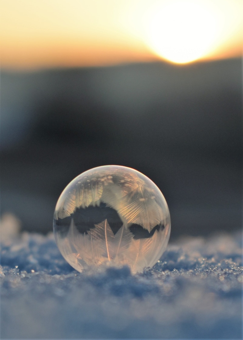 sunrise, crystals, reflection, crystalline, cold, eiskristalle, selective focus, crystal growth, back light, ze, shell, sphere, beauty in nature, hardest
