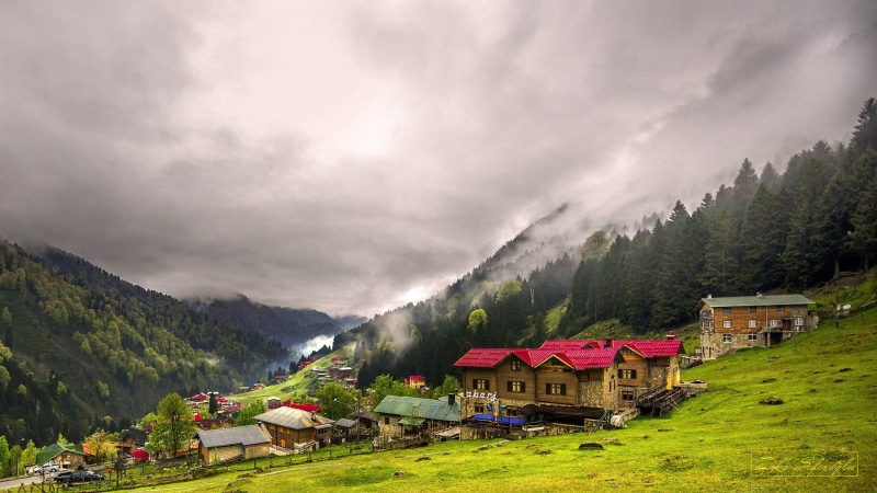 daytime, landscape, cloud - sky, 1080P, grass, architecture, Ayder Yaylası, plant, scenics - nature, outdoors, travel, beauty in nature, Turkey, chalet