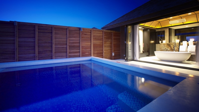 summer, illuminated, bath, home Interior, swimming Pool, room, outdoors, luxury, pool, style, building, residential district, modern, house, comfortable