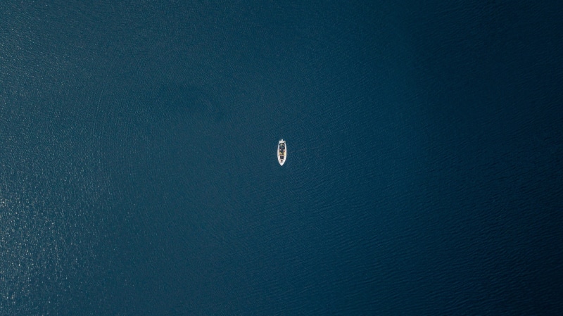 nature, waterfront, drone, ladybower reservoir, transportation, aerial, day, aerial view, united kingdom, fishing, sailboat, outdoors, seascape, boat, idyllic