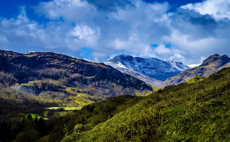 landscape, green, beauty in nature, non-urban scene, hills, Europe, 2K, land, derbyshire, nature, environment, snow, united, day, prairies, mountain range