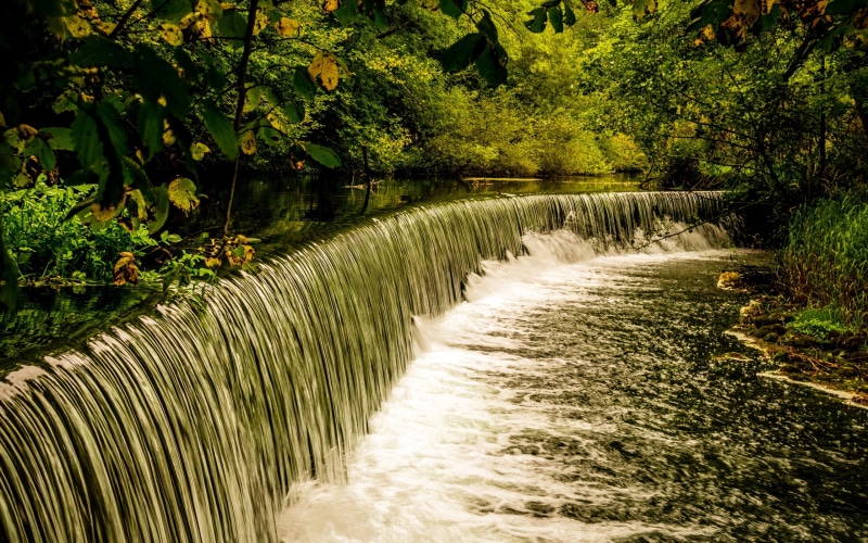 united, kingdom, 2K, derbyshire, nature, rivers, waterfalls