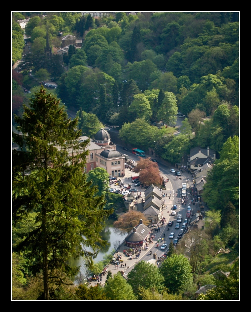 matlock, building, national park, road, plant, green color, peak district, growth, town, transportation, built structure, day, matlock baths, residential district