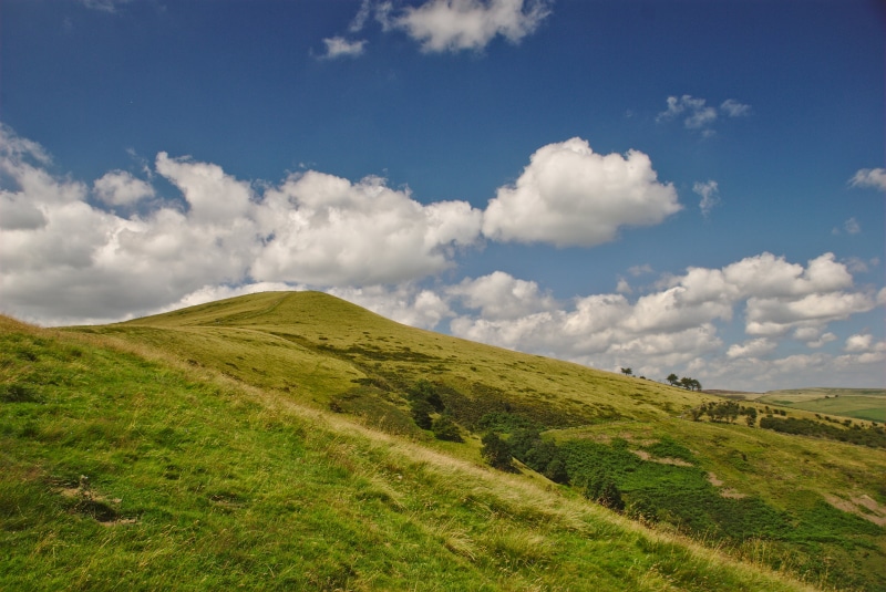 Lords Seat  Rushup Edge, field, daytime, meadow, mountain, 4K, nature, Peak District National Park, Lords Seat, green, UK, United Kingdom, landscape, hill