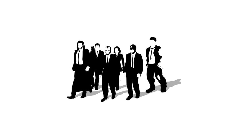 Reservoir Dogs, movies, occupation, The Avengers, avengers, cooperation, businessman, real people, business person, colleague, indoors, cut out, adult