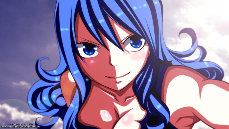 juvia, multi colored, creativity, anime, sculpture, art and craft, manga, selfies, digital, sky, male likeness, Fairy Tail, representation, focus on foreground