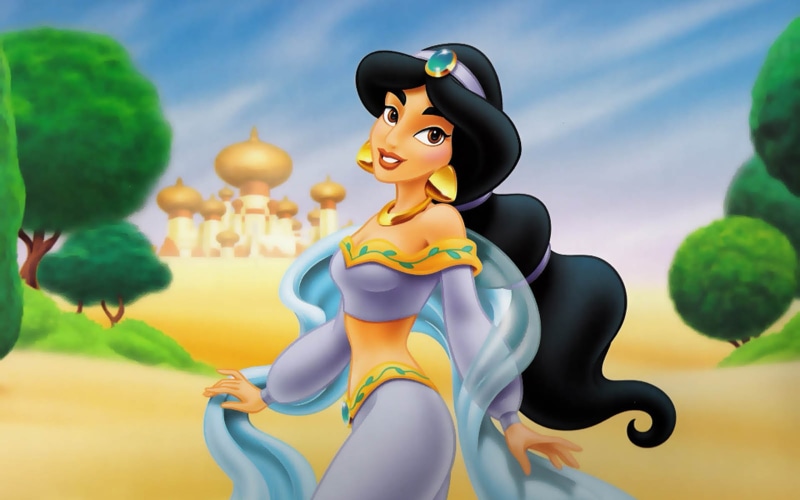 jasmine, aladdin, disney, princess, hd, cartoon, desktop, 1080P