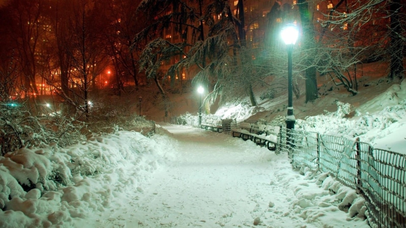 white color, nature, light, street light, covering, architecture, direction, snowing, january, blizzard, lighting equipment, winter, 1080P, freezing, street lights