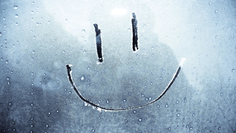 winter, cold temperature, frosted window glass image smile, street, rain, high angle view, snowing, snow, transportation, water, wet, day, backgrounds