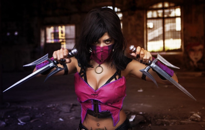 Women, Mileena (Mortal Kombat), Cosplay, 720P, Mortal Kombat