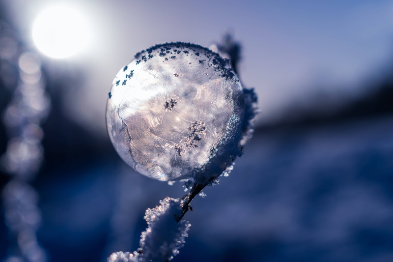frozen, 5K, bubble, winter, soap