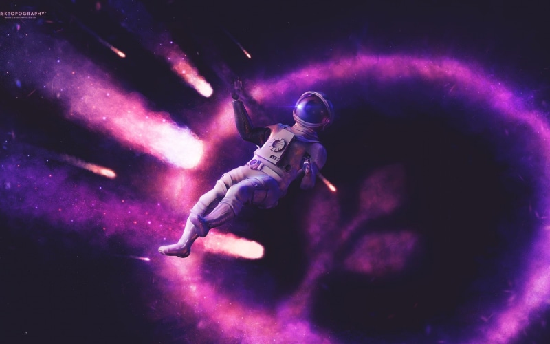 Desktopography, 1080P, astronaut, artwork, digital art