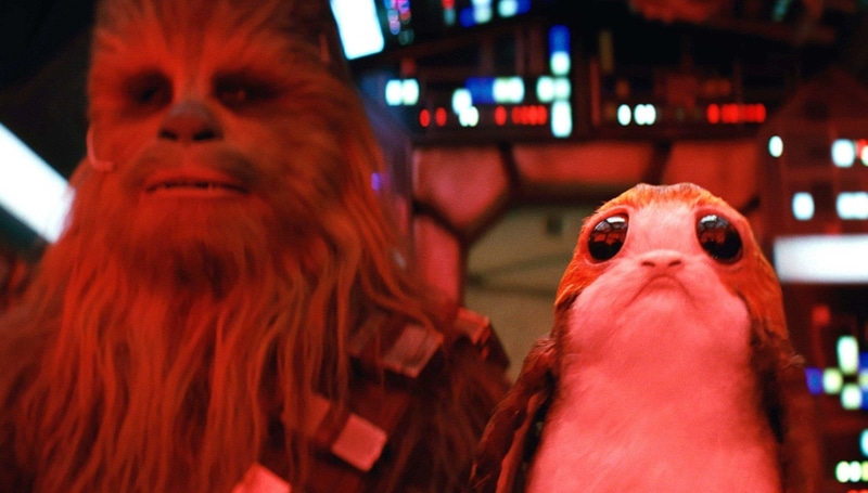1080P, Star Wars, Porg (Star Wars), Chewbacca, Star Wars: The Last Jedi