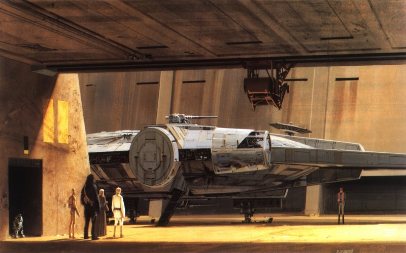 millenium, 720P, wars, art, Star Wars, entertainment, x, star, spaceships, movies, falcon, hd
