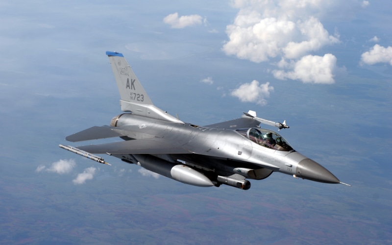 sky, f, flight, plane, f16, 2K