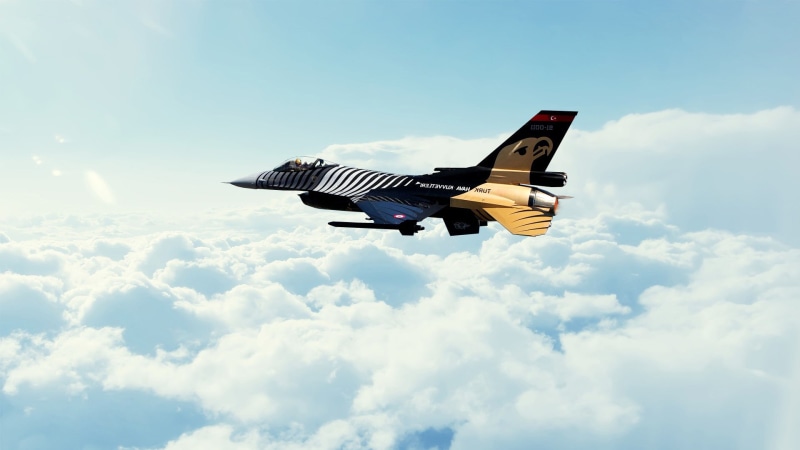 public transportation, mid-air, Turkish Armed Forces, nature, on the move, Solo Türk, turkey, sunlight, flying, no people, plane, sky, aerospace industry
